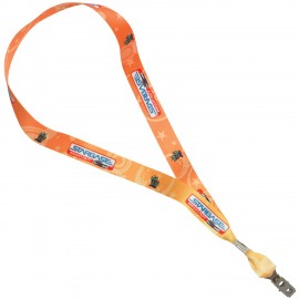 3/4" Heavy Weight Satin Lanyard with Logo  3/4" Heavy Weight Satin Lanyard with Logo