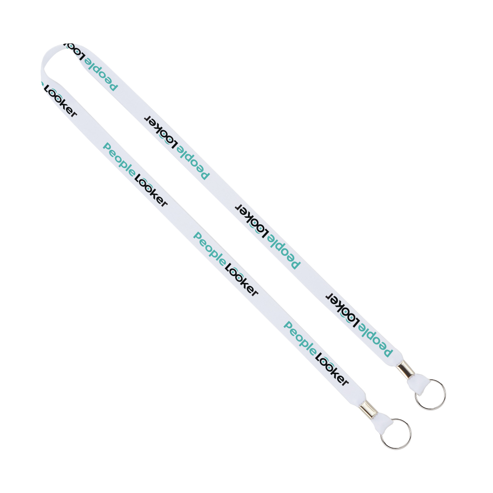 Import Rush 5/8" Dye-Sublimated 2-Ended Lanyard With Dual Silver Crimps & Split-Rings with Logo