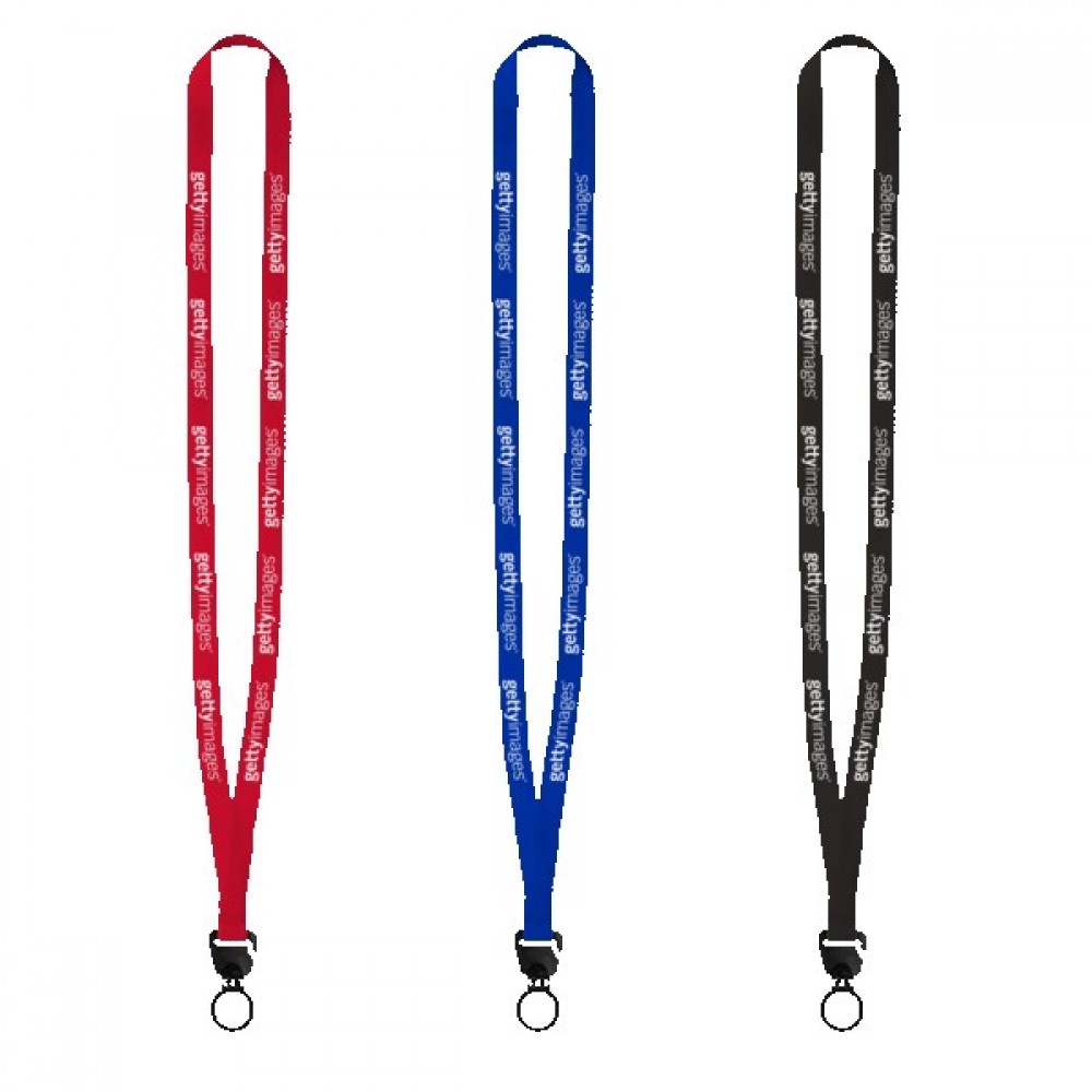 Evolution12 - 1/2" Polyester Welded Lanyard with Trapezoid and Plastic O-Ring with Logo Evolution12 - 1/2" Polyester Welded Lanyard with Trapezoid and Plastic O-Ring with Logo