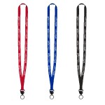 Evolution12 - 1/2" Polyester Welded Lanyard with Trapezoid and Plastic O-Ring with Logo