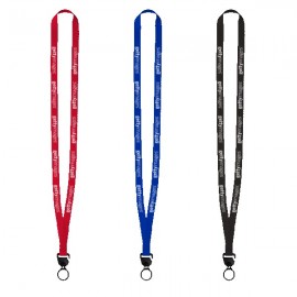 Evolution12 - 1/2" Polyester Welded Lanyard with Trapezoid and Plastic O-Ring with Logo