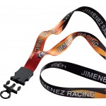 3/4" Polyester Dye Sublimated Lanyard W/ Plastic Snap Buckle Release & O-Ring with Logo
