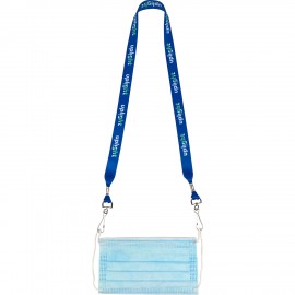 3/4" Heavy Weight Satin Lanyard with Double J-Hooks with Logo