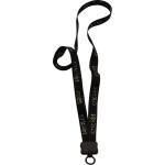 3/4" Waffle Weave Dye Sublimated Lanyard W/ Plastic Clamshell & O-Ring with Logo