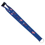 Sublimated 100% Polyester Lanyards with O-Ring (1"x36") with Logo