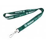 Logo Branded 1"Full Color Dye Sublimated Lanyard with Deluxe
