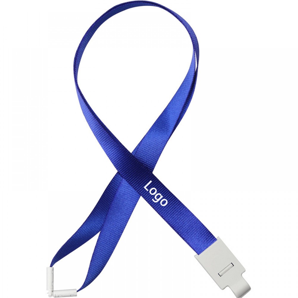 Polyester Name Tag Lanyard with Safety Buckle with Logo Polyester Name Tag Lanyard with Safety Buckle with Logo