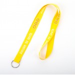Logo Branded 3/4" Dye Sublimated Polyester Lanyard with Split Ring