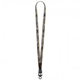 Promotional 1/2" Dye Sublimated Stretchy Elastic Lanyard W/ Plastic Snap Buckle Release