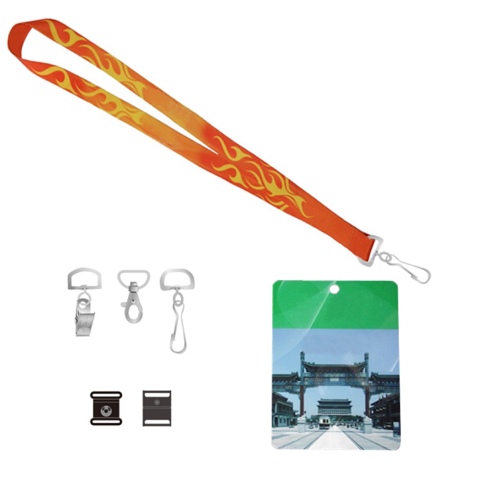 Full Colors Polyester Lanyard With PVC card Custom Imprinted Full Colors Polyester Lanyard With PVC card Custom Imprinted