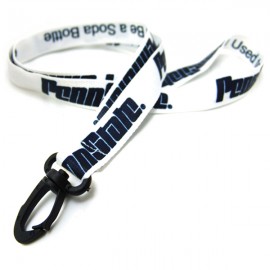 Promotional 3/4" Silkscreened Recycled Lanyard w/ Deluxe Swivel Hook