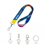 Personalized 3/4" Dye Sublimated Polyester Lanyard with Lobster Claw