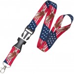 3/4" Buckle Release Full Color Lanyard with Logo