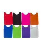 Silicone Phone Wallet With Finger Slot with Logo