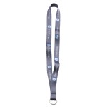 3/4" Polyester Dye Sublimated Sewn Lanyard With Black Split Ring with Logo