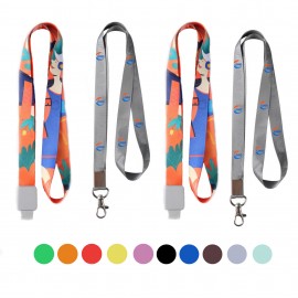 Customized MOQ 30pcs Polyester Custom Hang Tag Lanyard