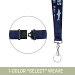 Promotional 1" Woven Lanyard w/ Safety Breakaway - "Select" Weave