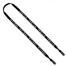 Custom 1/2" Cotton Double Bulldog Clip Lanyard  Custom 1/2" Cotton Double Bulldog Clip Lanyard