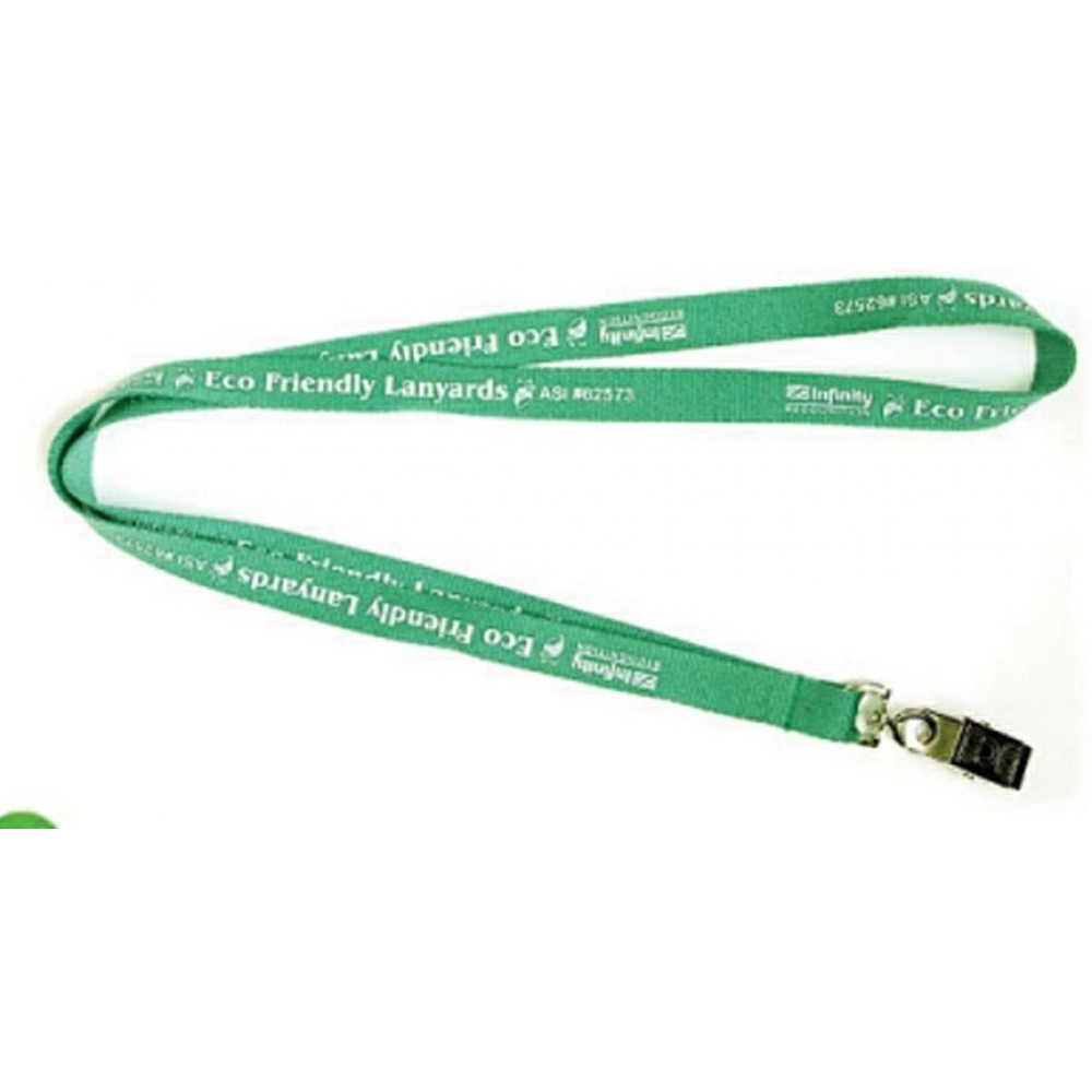 Eco-Friendly Flat Lanyard-3/4" Logo Imprinted Eco-Friendly Flat Lanyard-3/4" Logo Imprinted