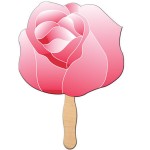 Flower Hand Fan with Logo