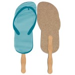 Custom Imprinted Flip Flop Recycled Hand Fan