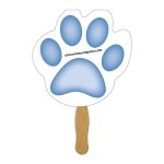 Paw Sandwiched Hand Fan Full Color Custom Imprinted
