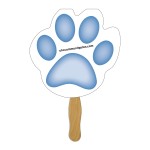 Paw Sandwiched Hand Fan Full Color Custom Imprinted