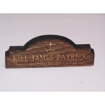 Promotional 2" x 5" - Hardwood Table Sign