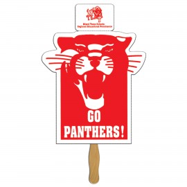 Cat Face Coupon Hand Fan with Logo  Cat Face Coupon Hand Fan with Logo