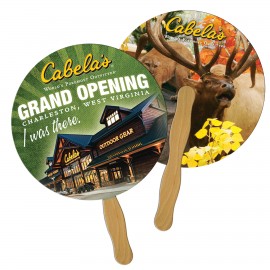 Round/Ball Hand Fan Full Color (2 Sides) with Logo