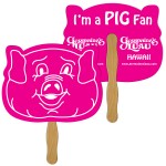 Custom Imprinted Animal Head Fast Hand Fan (2 Sides) 1 Day