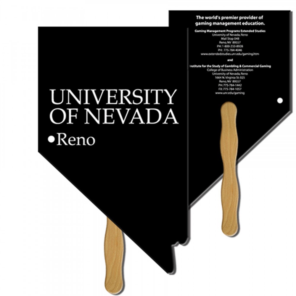 Custom Imprinted Nevada State Fast Hand Fan (2 Sides) 1 Day Custom Imprinted Nevada State Fast Hand Fan (2 Sides) 1 Day
