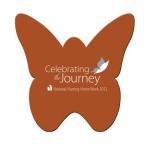 Logo Branded Butterfly Paper Window Sign (Approximately 8"x8")