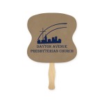 Promotional Hourglass Recycled Sandwich Paper Hand Fan