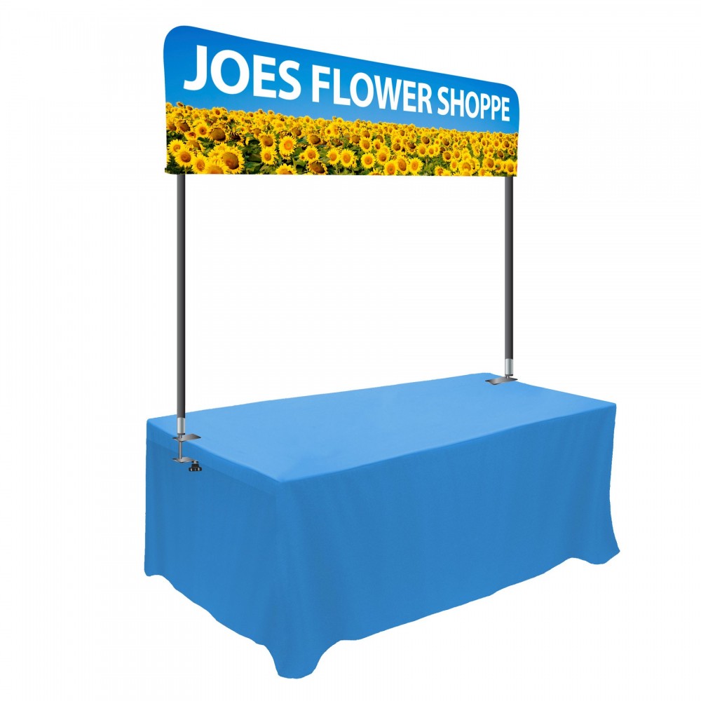 Promotional 6' Traveler Tabletop 1/4 Banner Display Kit - Made in the USA