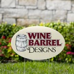 Customized Oval Yard Signs