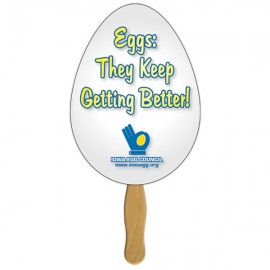 Egg Recycled Hand Fan Logo Branded