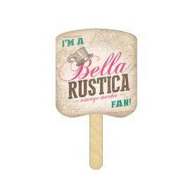 Bread Stock Shape Slice Mini Fans (2 Sides) with Logo