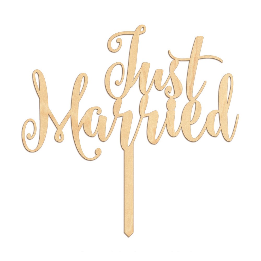 Custom Imprinted 4" x 6" - Cutout Wood Veneer Cake Toppers - Laser Engraved - USA-Made Custom Imprinted 4" x 6" - Cutout Wood Veneer Cake Toppers - Laser Engraved - USA-Made