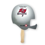 Football Helmet Lightweight Full Color Digital Two Sided Single Paper Hand Fan with Logo