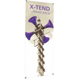 X-tend 5 Spring Back Banner Stand with Logo  X-tend 5 Spring Back Banner Stand with Logo