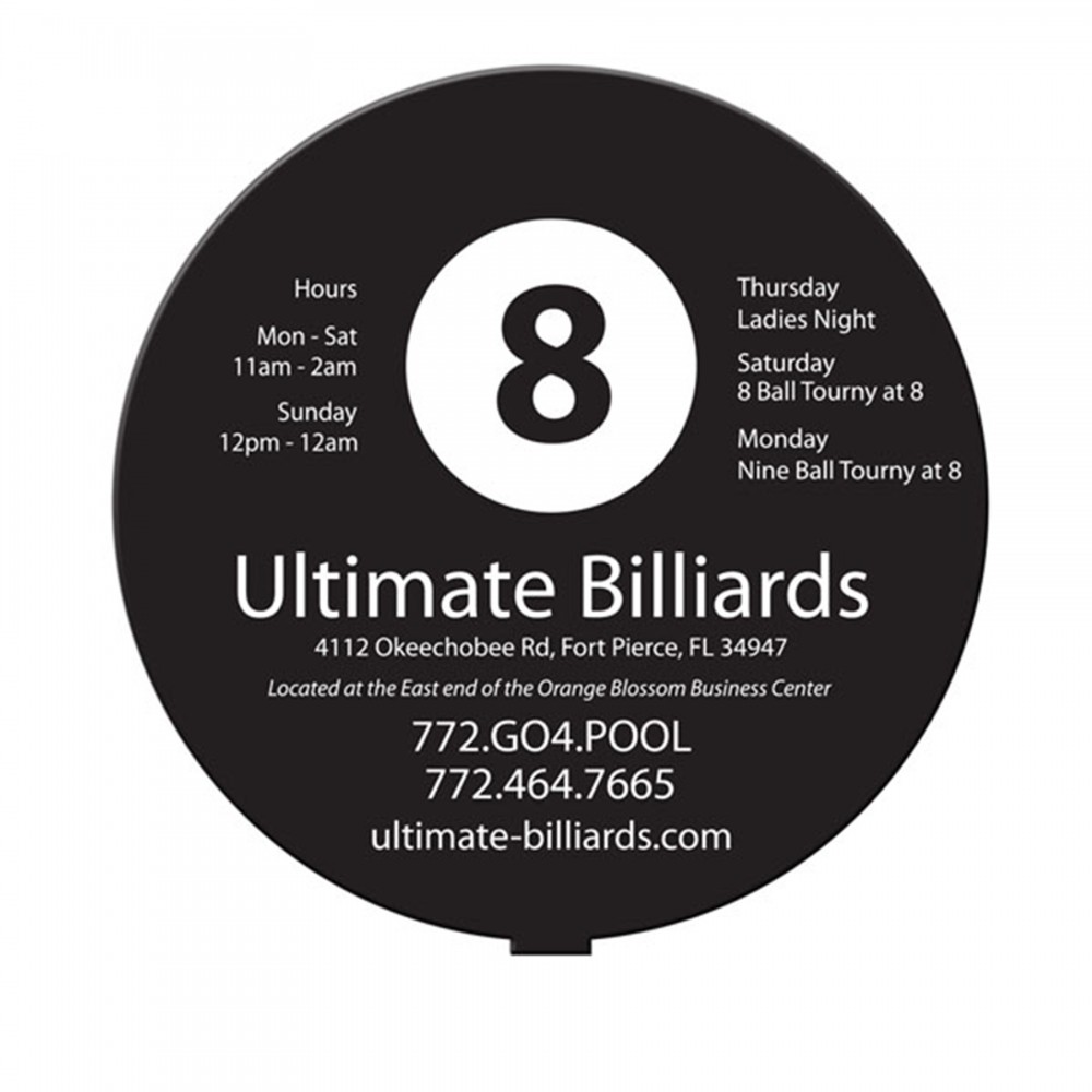 Custom Imprinted Round Paper Window Sign (Approximately 8"x8") Custom Imprinted Round Paper Window Sign (Approximately 8"x8")