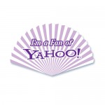 Customized Fan Shape Paper Hand Fan W/out Stick