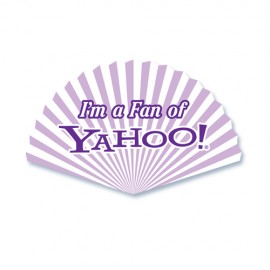 Customized Fan Shape Paper Hand Fan W/out Stick