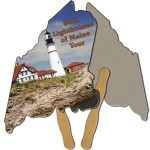 Maine State Recycled Hand Fan Logo Branded