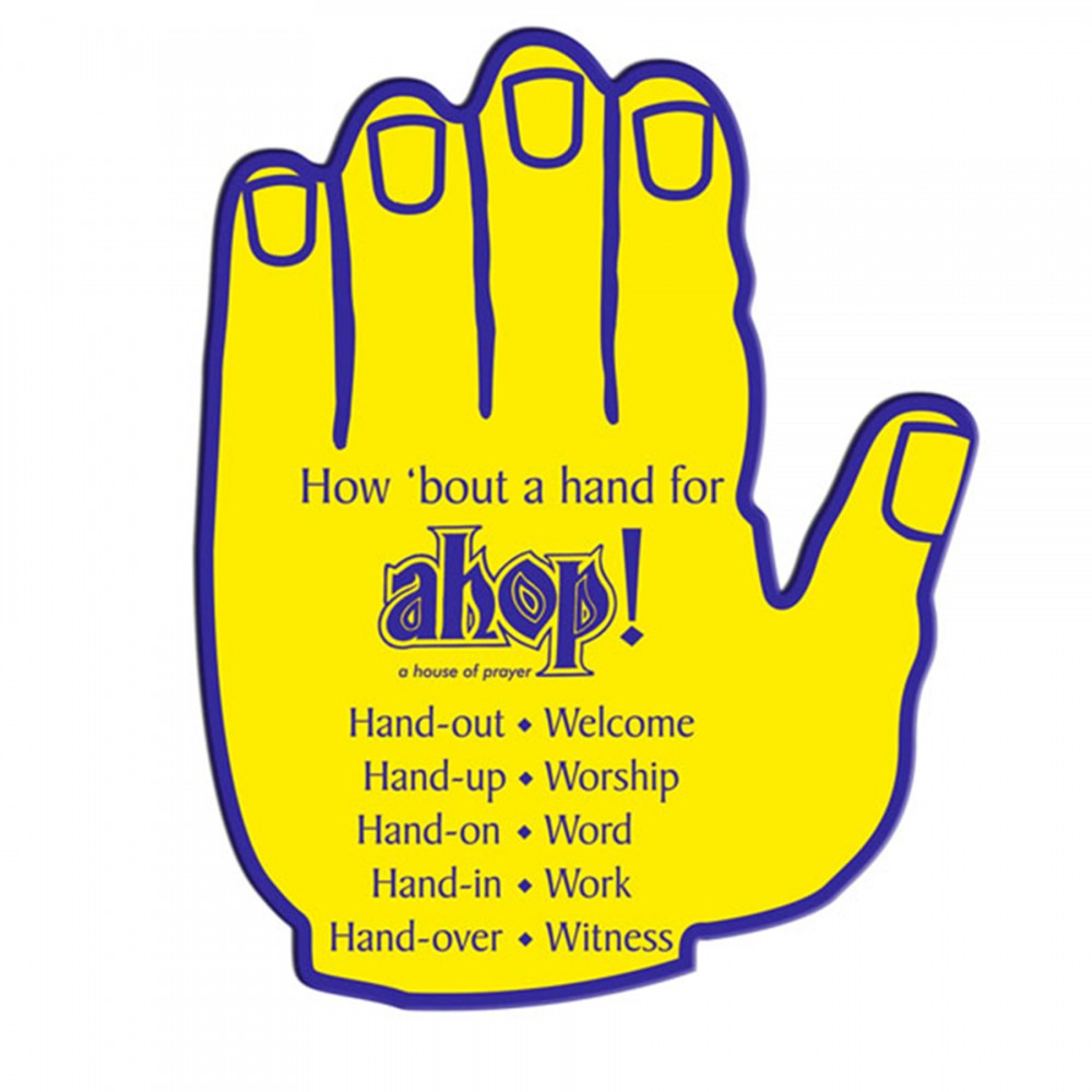Logo Branded Hand Paper Window Sign (Approximately 8"x8") Logo Branded Hand Paper Window Sign (Approximately 8"x8")
