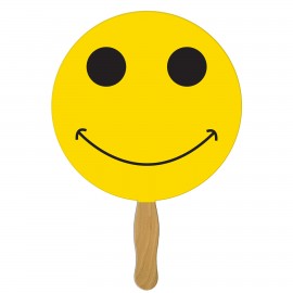 Custom Imprinted Smiley Face Fast Hand Fan (1 Side) 1 Day