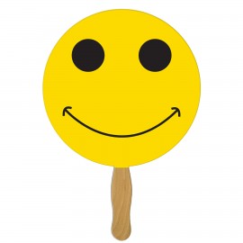 Custom Imprinted Smiley Face Fast Hand Fan (1 Side) 1 Day