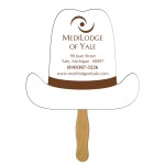 10 Gallon Hat Fast Hand Fan (1 Side) 1 Day Logo Branded