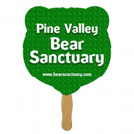 Custom Grizzly Bear Fast Hand Fan (2 Sides) 1 Day  Custom Grizzly Bear Fast Hand Fan (2 Sides) 1 Day